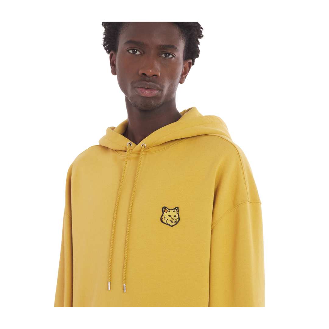 Bold fox head patch oversize hoodie