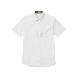 Monogram Motif Stretch Short Sleeve Men's Shirt Trend Mecca