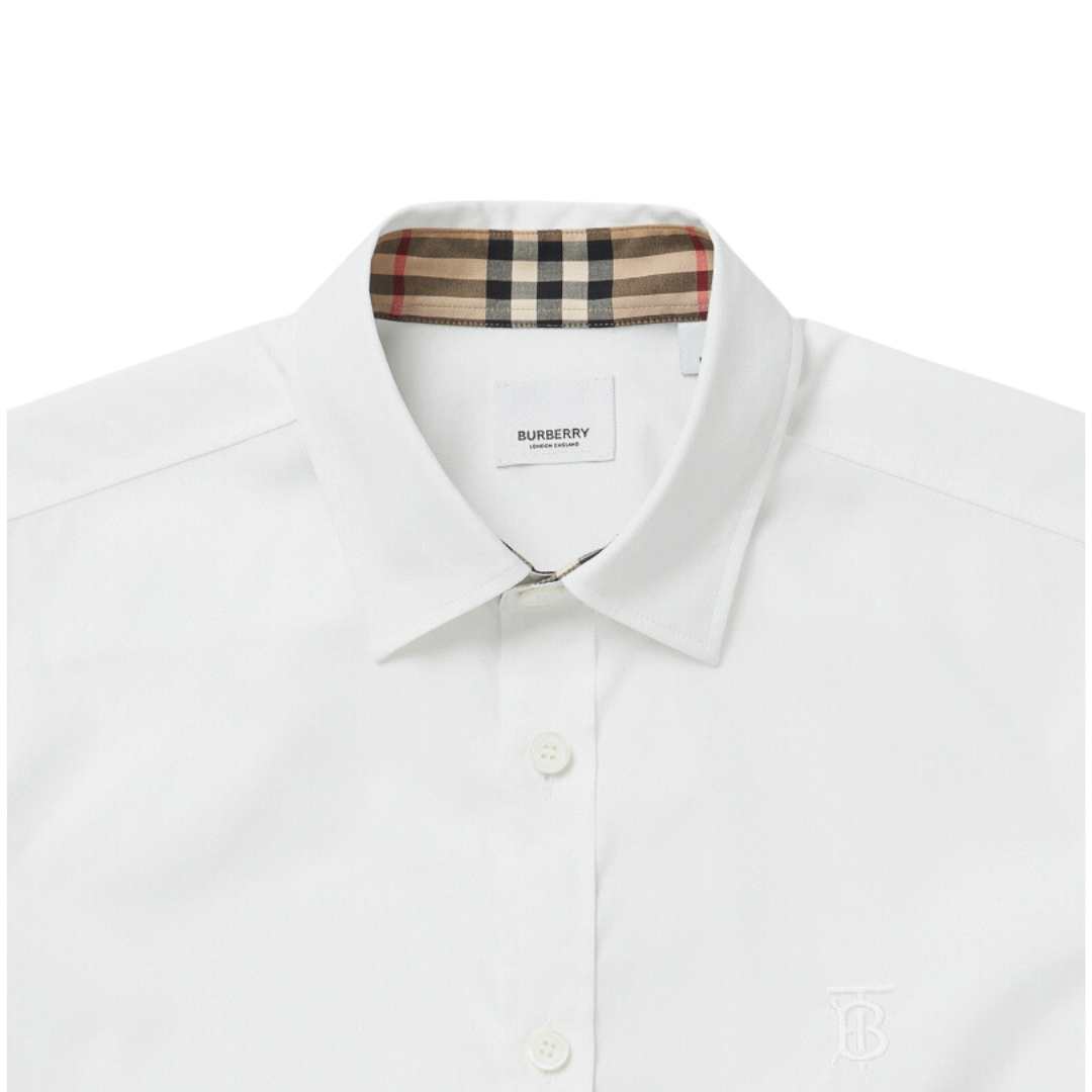 Monogram Motif Stretch Short Sleeve Men's Shirt Trend Mecca