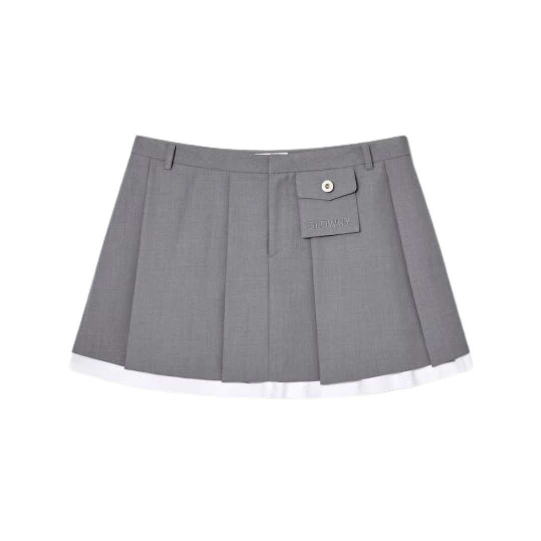 DANIELLE PLEATED SKIRT (GRAY)