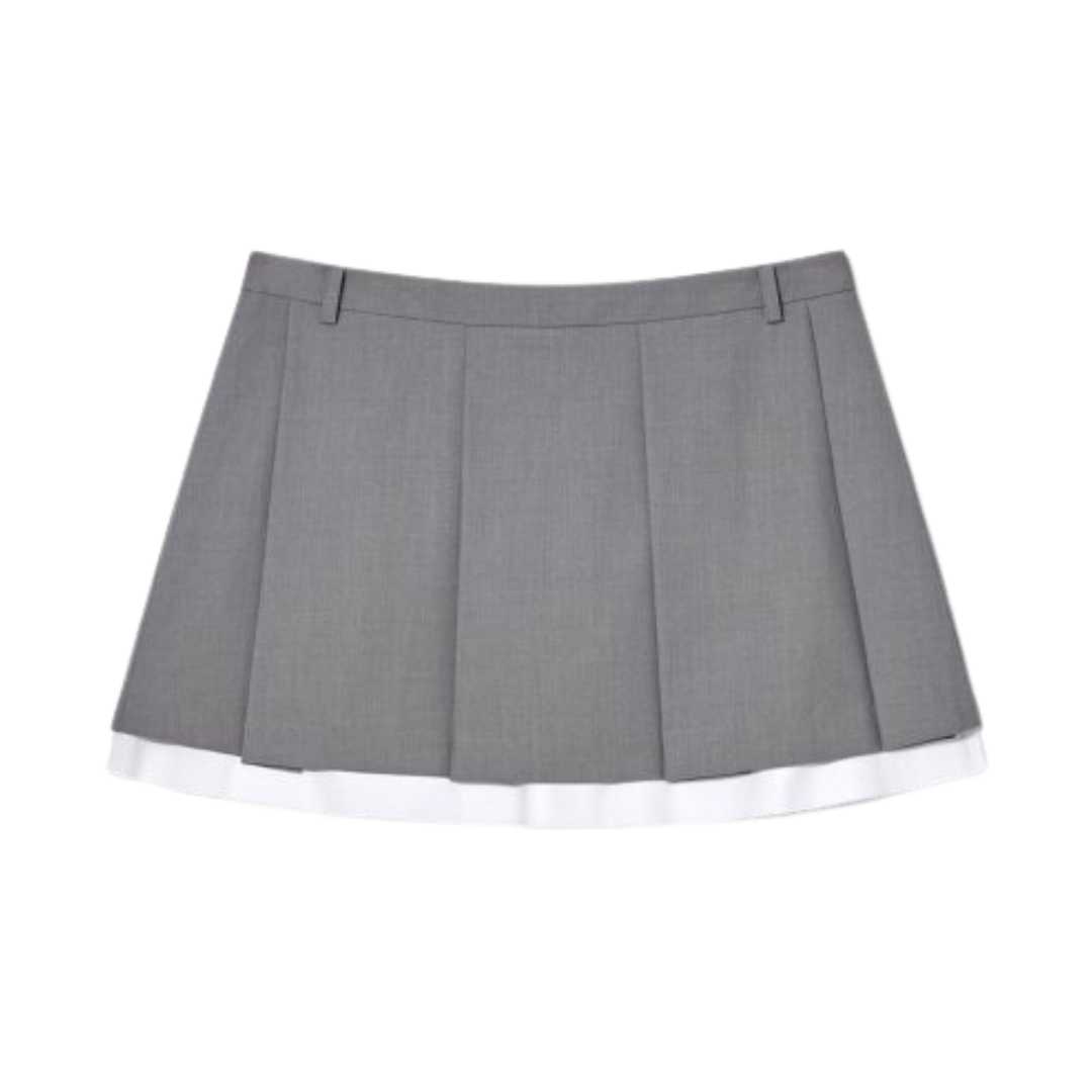 DANIELLE PLEATED SKIRT (GRAY)