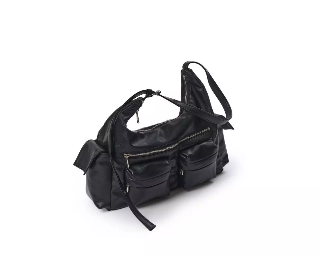 pocket mug bag L - nappa black 