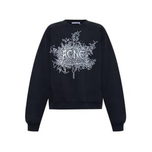 ACNE STUDIOS BLACK SWEATSHIRT WITH LOGO