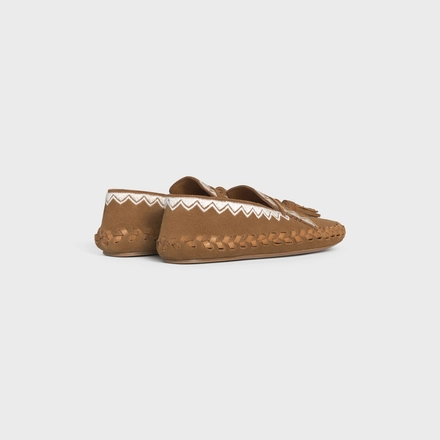 MARLOU FLAT SLIP-ON IN SUEDE CALFSKIN