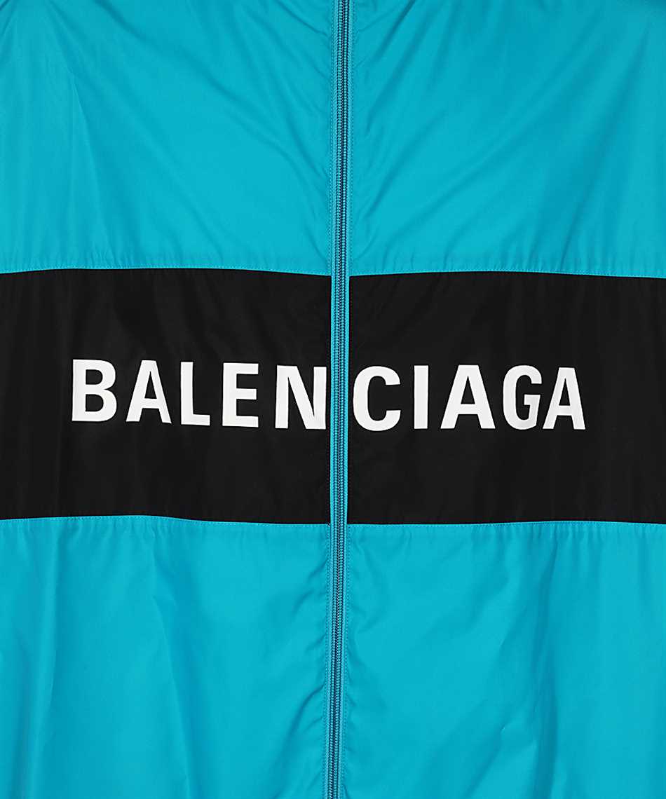 Logo print high neck jacket