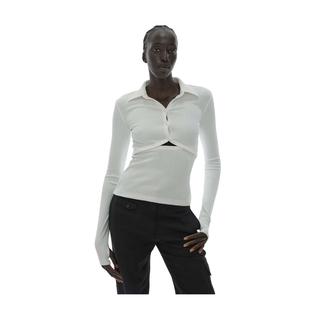 Cut-Out Polo Top