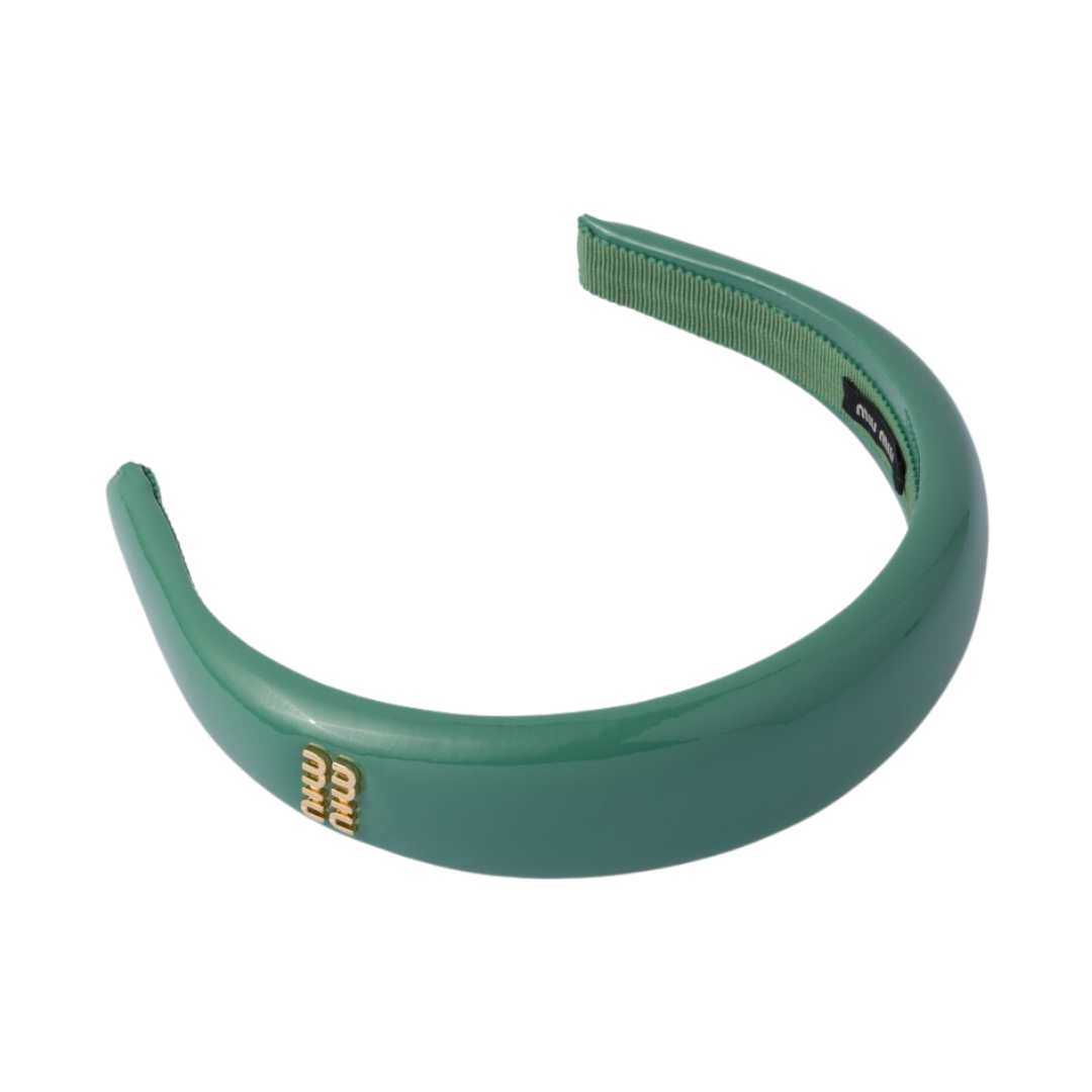 Patent leather headband