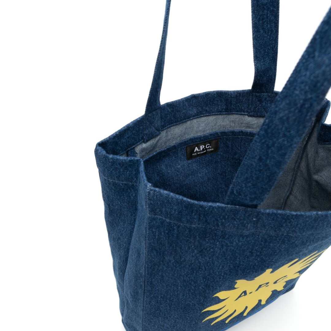 Lou Vacances denim tote bag