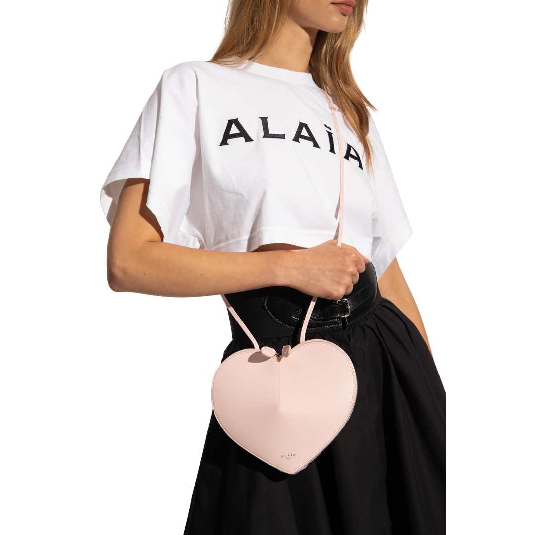 Pink 'Le Coeur' shoulder bag