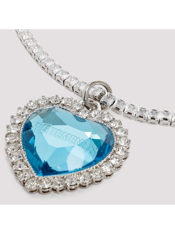 crystal heart necklace