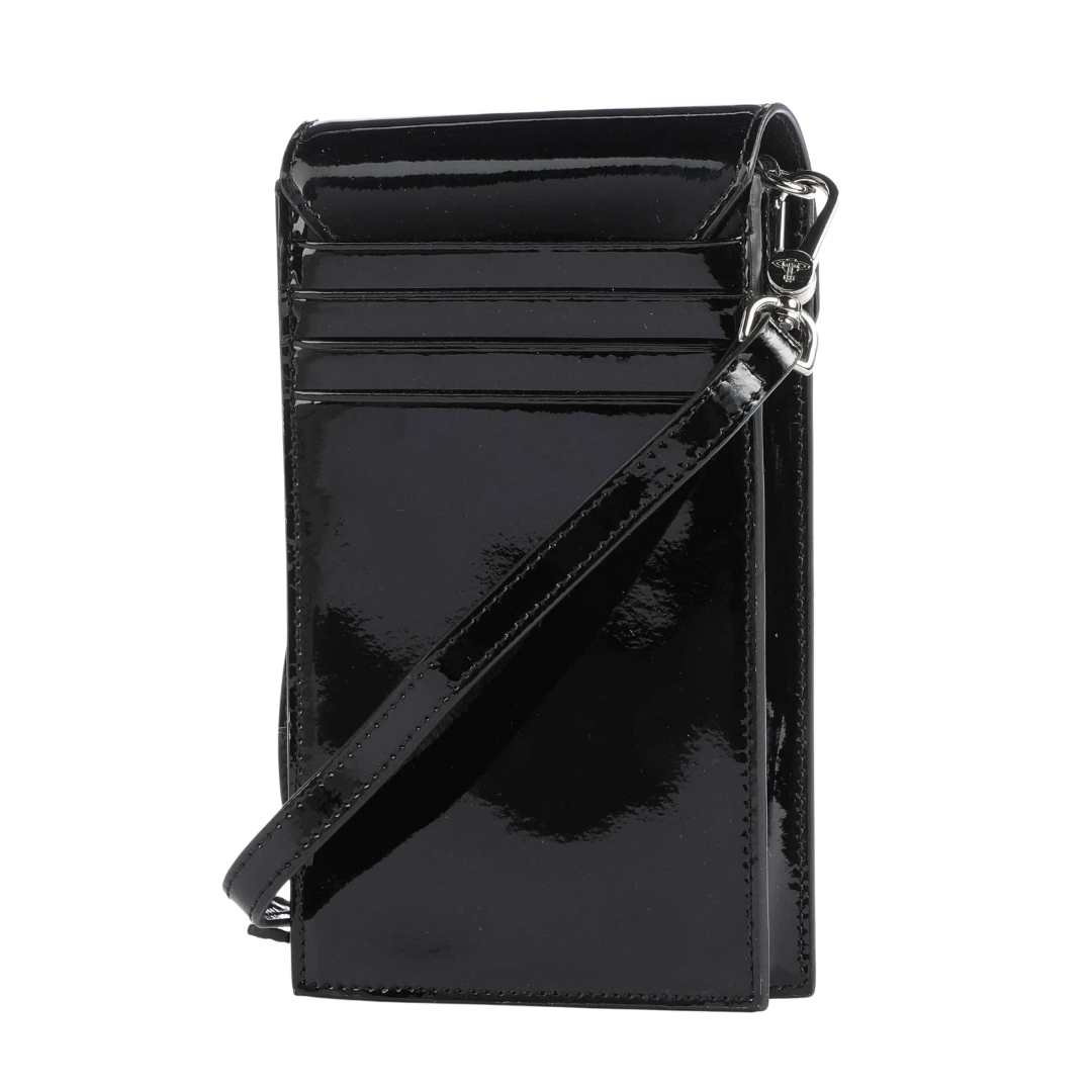 SHINY PATENT PHONE BAG