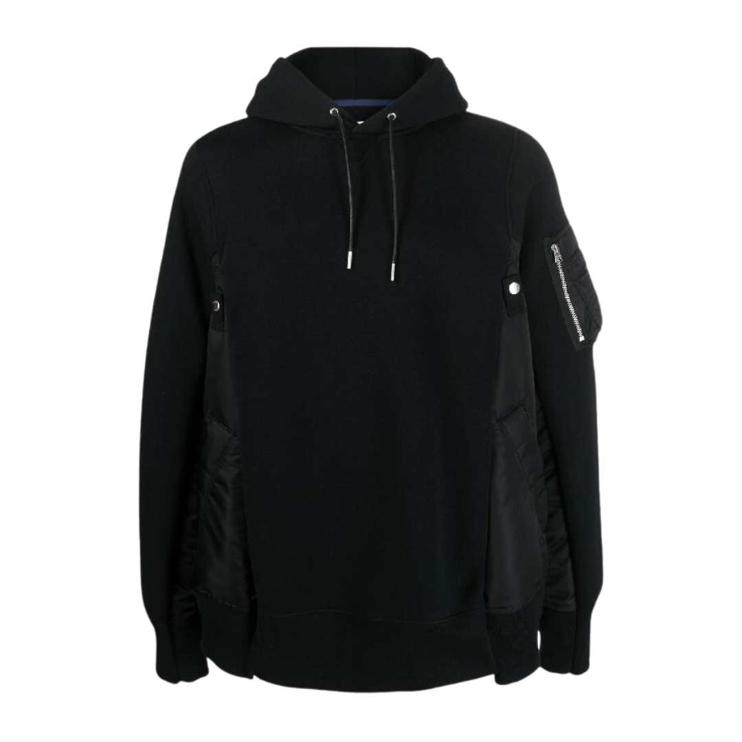 Sponge Sweat x Nylon Twill Hoodie