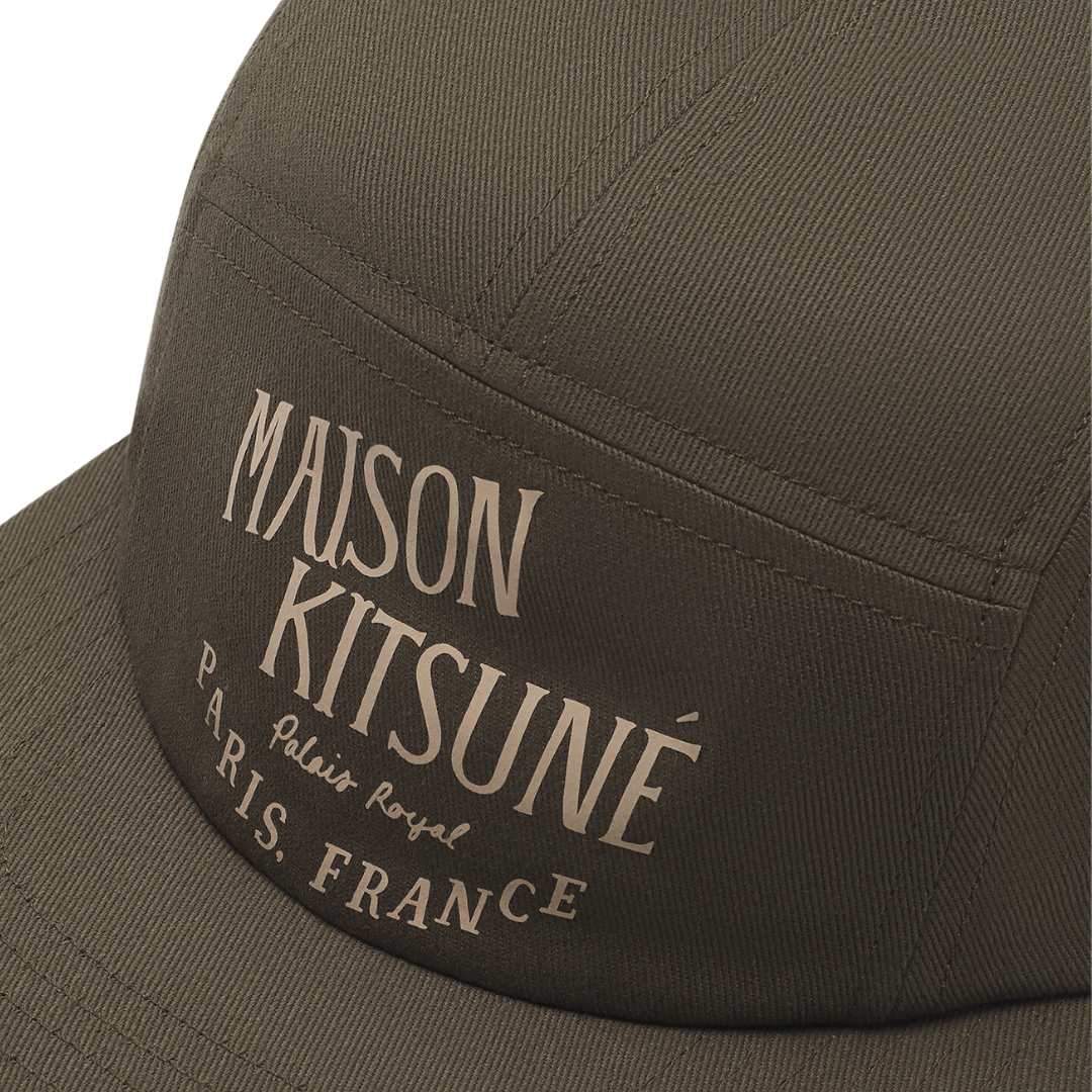 Maison Kitsune Palais Royal 5P Cap Khaki