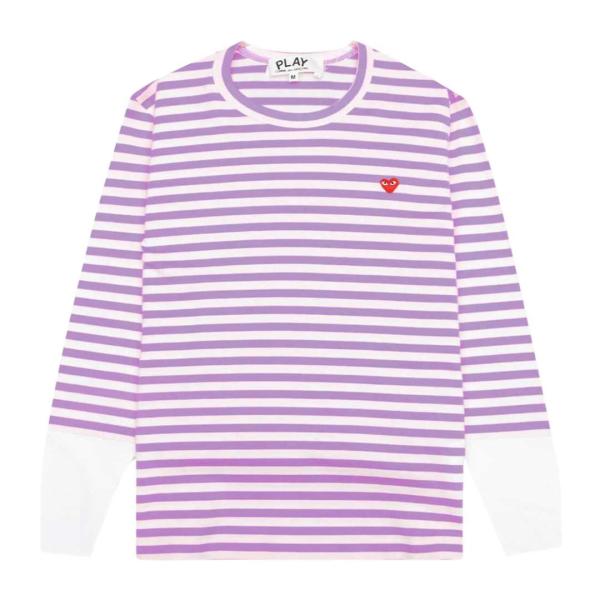 Red Heart Waffen Stripe Long Sleeve T-shirt