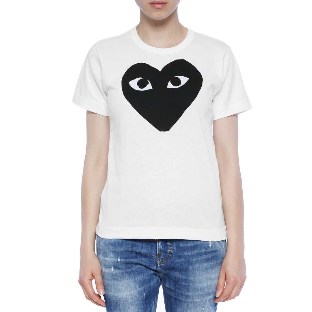 CDG Play Heart-printed T-shirt