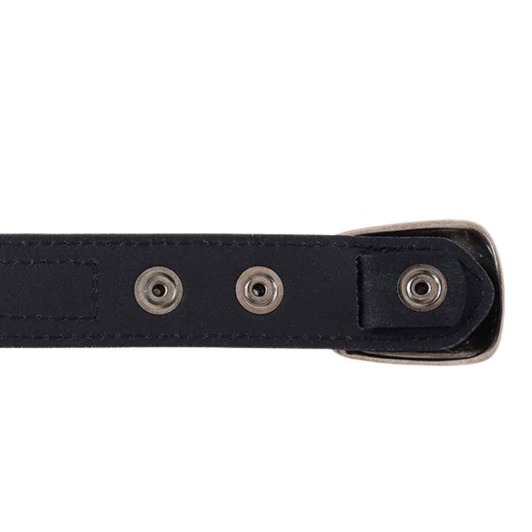 Black Minimal Western Belt