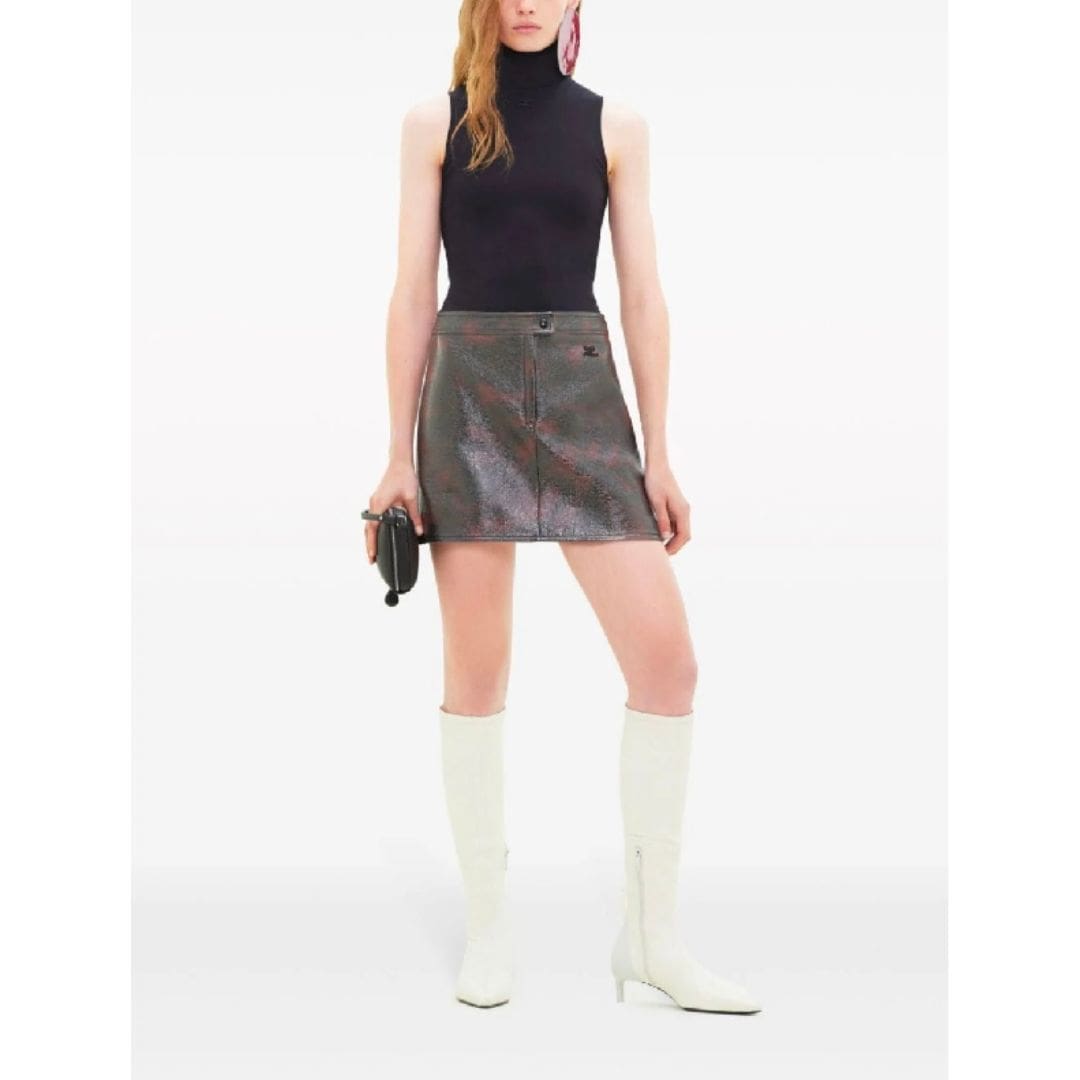 Tortoiseshell re-edition vinyl skirt