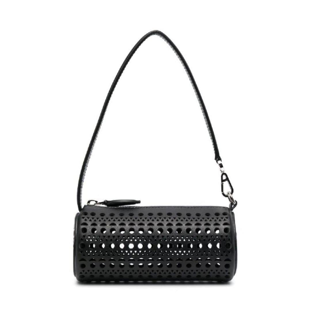 BN pattern calfskin mini tube bag