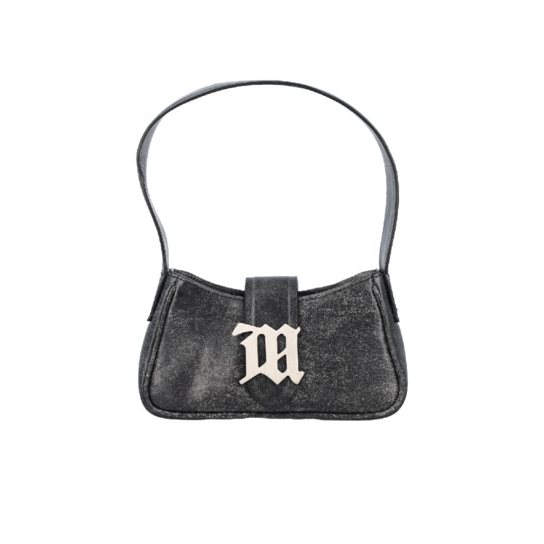 Monogram Buckle Leather Mini Shoulder Bag