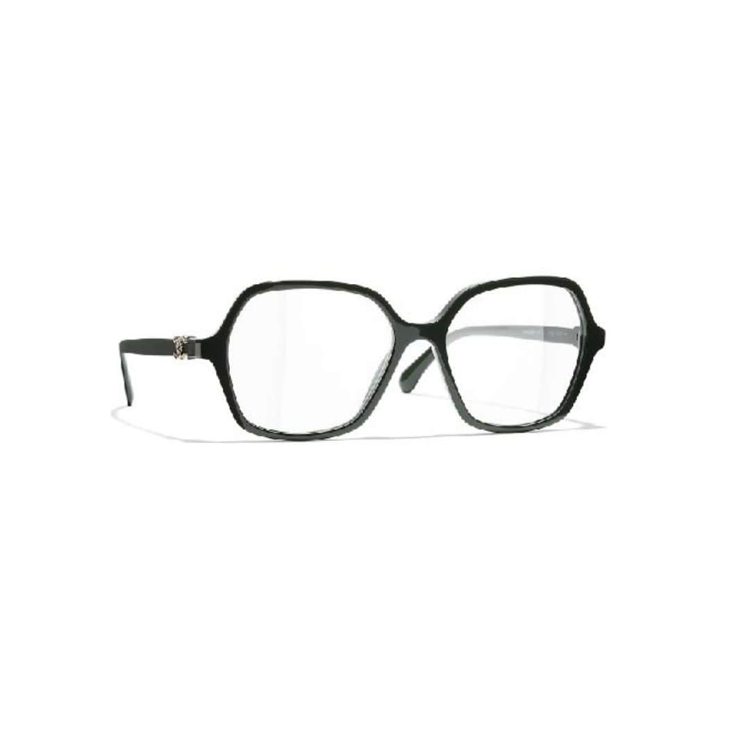 geometric frame over glasses