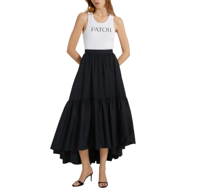 Maxi frill skirt