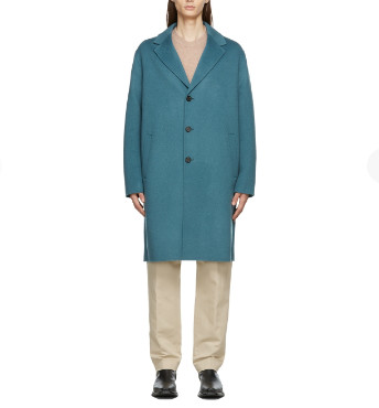 Acne Studios Wool Coat - Mid Blue