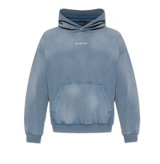 Logo embroidered hooded sweatshirt