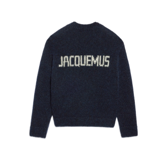 La Maye Pavane jacquard logo sweater