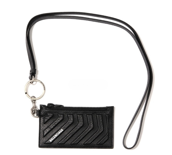 Grain Calfskin Keyring Car Card Wallet