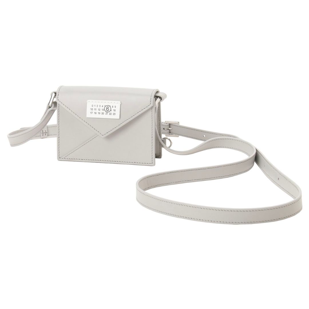 Numbered logo patch mini crossbody bag