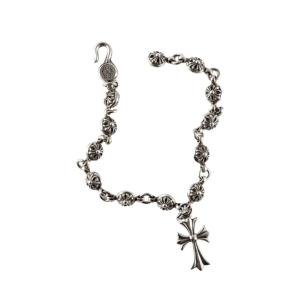 CH Cross Ball + Tiny Cross Charm Bracelet