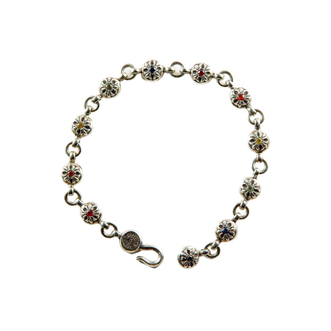 Cross Ball Bracelet Multi-Jewel / ruby, sapphire, diamond (after)
