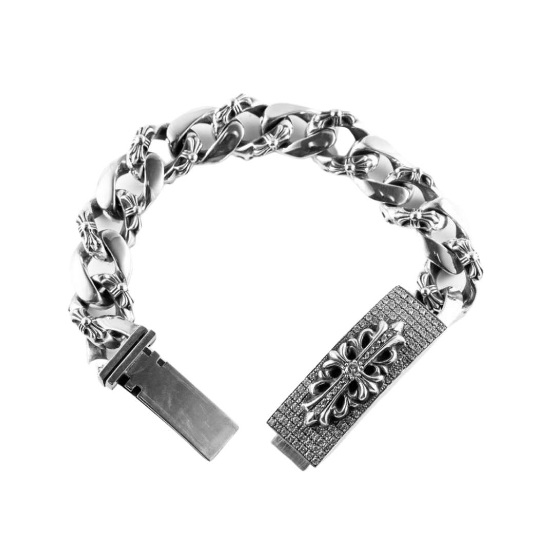 Floral ID Fancy Bracelet Full Pavedia (After)