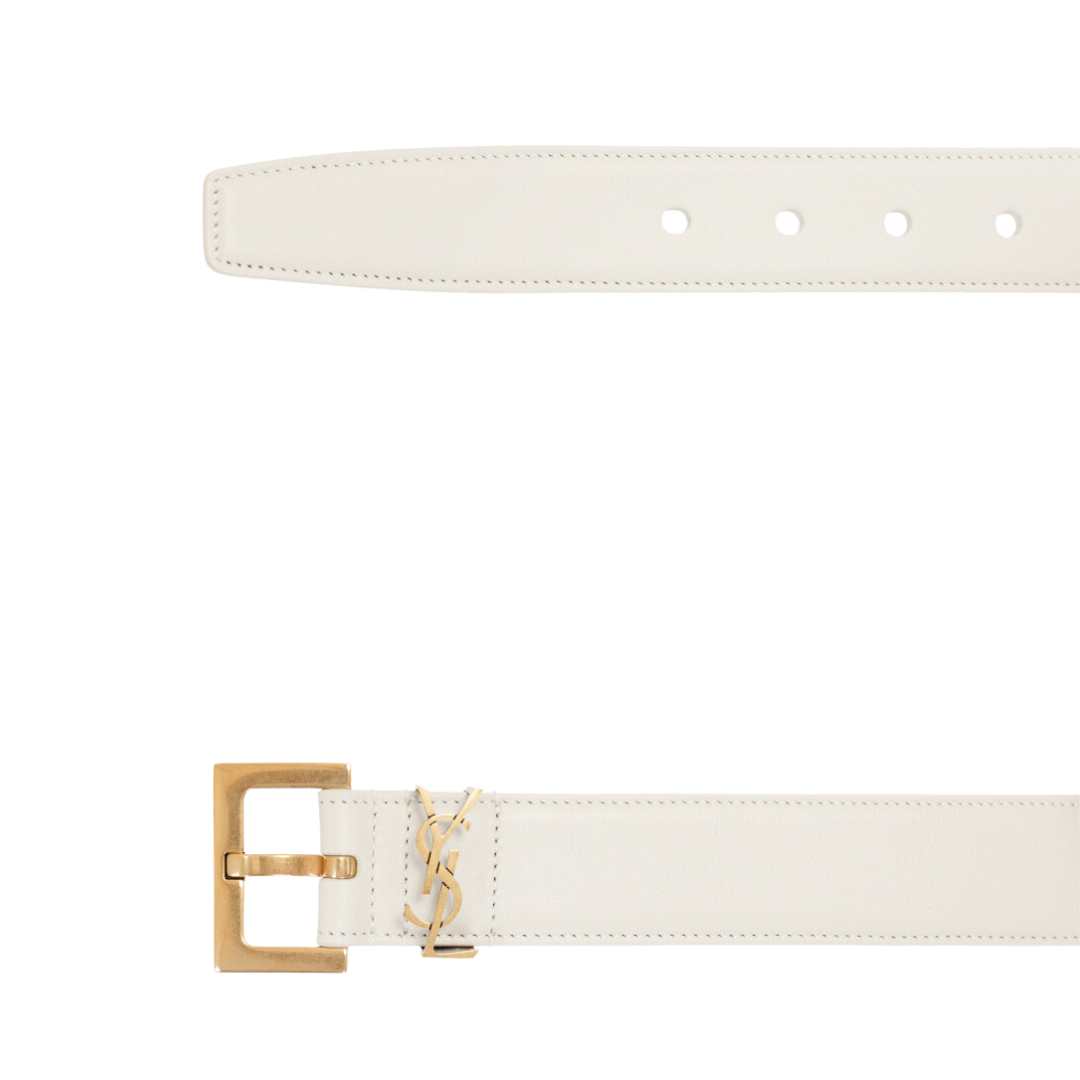 monogram logo belt