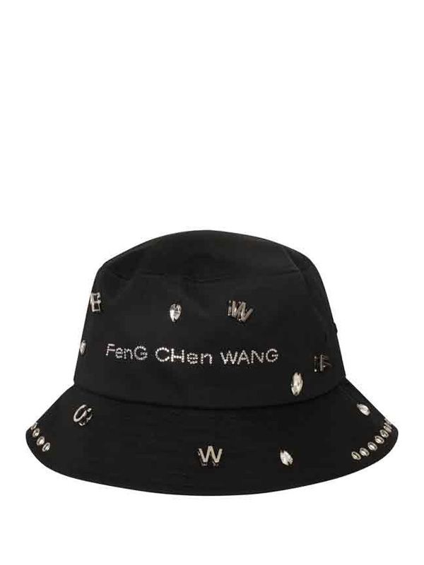 Logo Jewel Detail Fisherman Bucket Hat