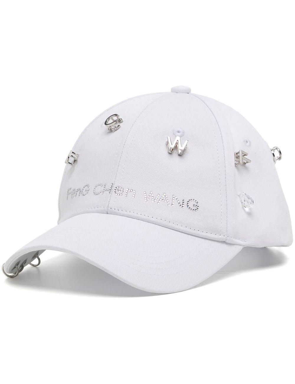 Logo chain detail baseball cap