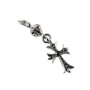 One Bolt Tiny Cross Pendant Black Diamond (After) 