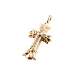 22K Double CH Cross Charm Pavedia (Original)