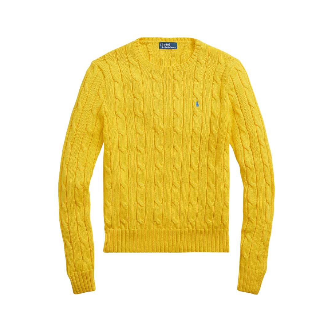 Cable-Knit Cotton Crewneck Jumper