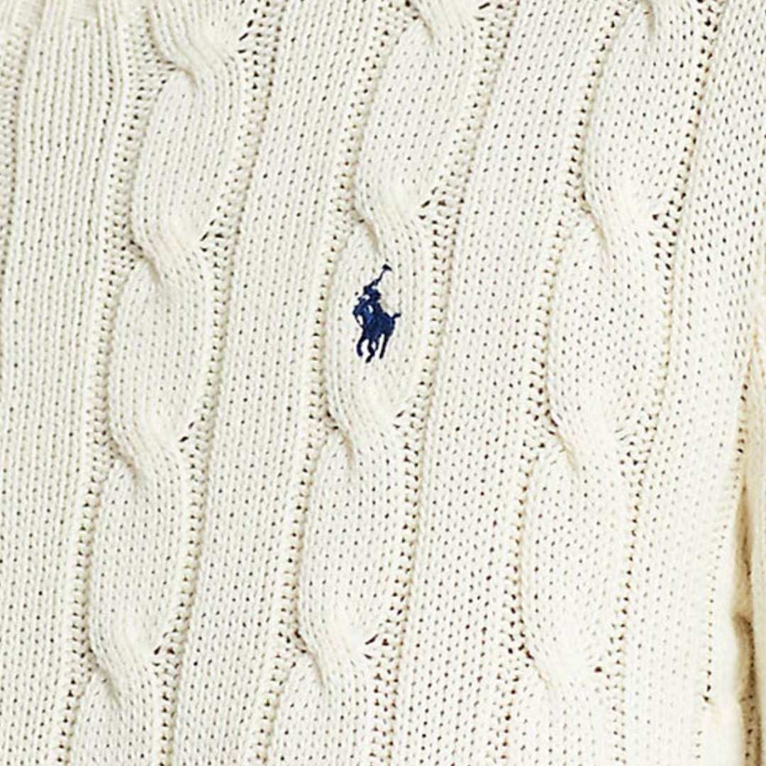 Cable-Knit Cotton Crewneck Jumper