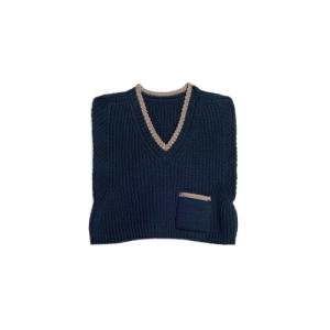 LE PIPA Cropped Knit Vest