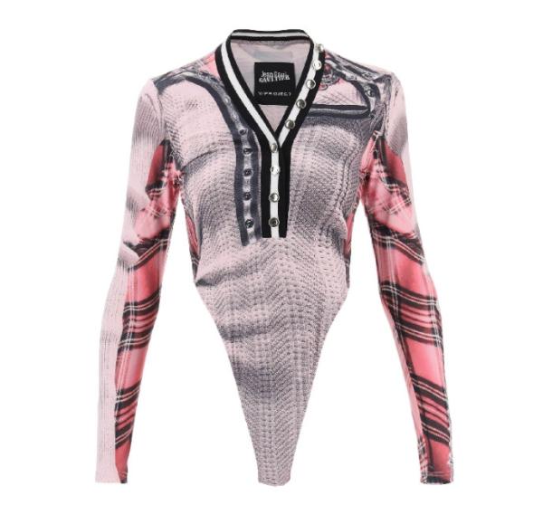 Jean Paul Gaultier jersey bodysuit