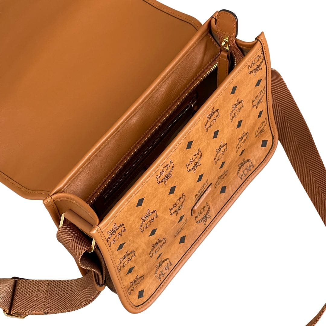 MCM Bag X-mini Cognac Klassic Visetos Crossbody 'Beige'