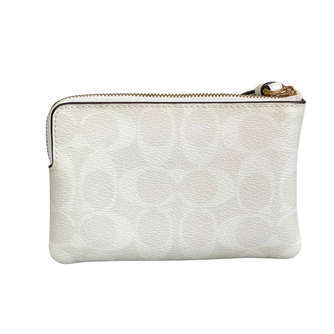 Corner Zip Wristlet In Signature Canvas