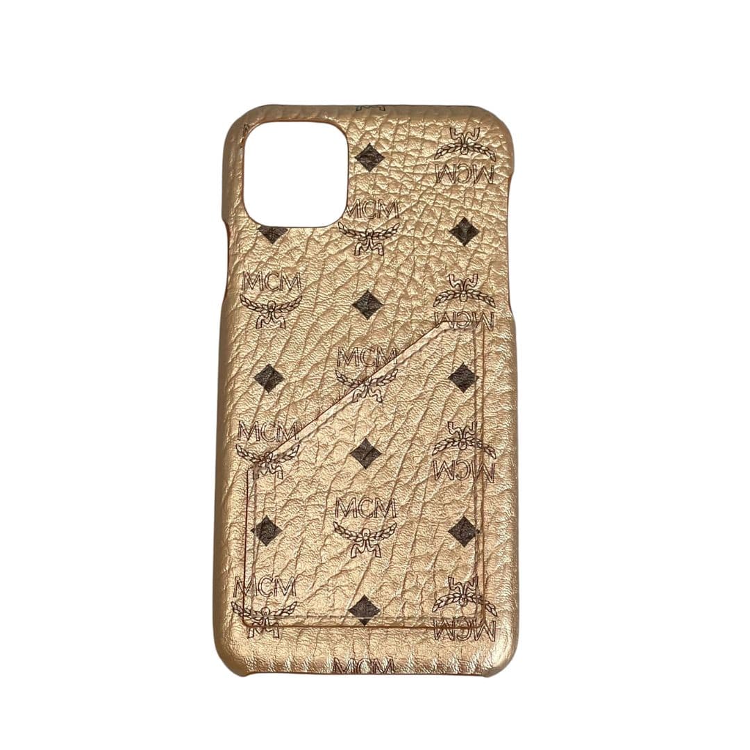 MCM gold iphone 11 promax case