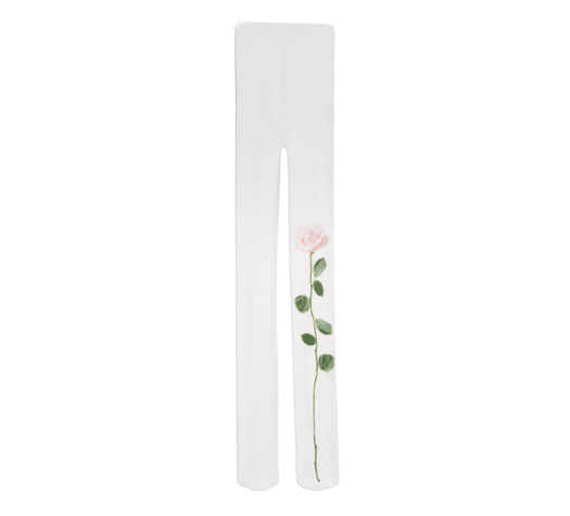 Jacquemus White Le Chouchou Les Colant Rosa Stockings 1Fm Rose White