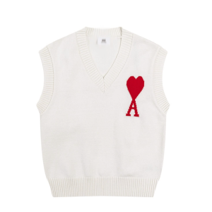 Ami De Coeur Sleeveless Sweater (White)