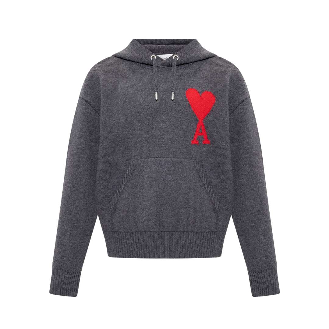 Ami De Coeur Wool Knitted Hoodie