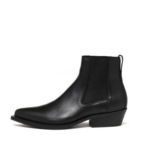 Cypher Infinite Black Leather Boots