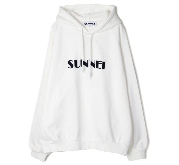 Embroidered logo hoodie